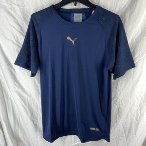 Puma Mens Navy Graphic T-Shirt Size S